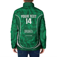Custom Saudi Arabia Football Padded Jacket 2026 Come On Arabian Falcons - Wonder Print Shop