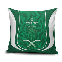 Custom Saudi Arabia Football Pillow Cover 2026 Come On Arabian Falcons - Wonder Print Shop