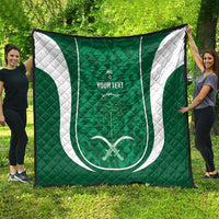 Custom Saudi Arabia Football Quilt 2026 Come On Arabian Falcons - Wonder Print Shop