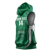 Custom Saudi Arabia Football Sleeveless Hoodie 2026 Come On Arabian Falcons - Wonder Print Shop