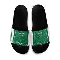 Custom Saudi Arabia Football Slide Sandals 2026 Come On Arabian Falcons - Wonder Print Shop
