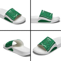 Custom Saudi Arabia Football Slide Sandals 2026 Come On Arabian Falcons - Wonder Print Shop