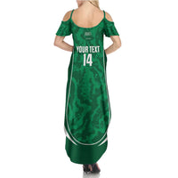 Custom Saudi Arabia Football Summer Maxi Dress 2026 Come On Arabian Falcons - Wonder Print Shop