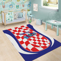 Custom Croatia Football Area Rug 2026 Come On Vatreni Hrvatska - Wonder Print Shop