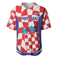 Custom Croatia Football Baseball Jersey 2026 Come On Vatreni Hrvatska - Wonder Print Shop