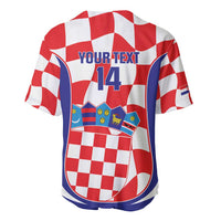 Custom Croatia Football Baseball Jersey 2026 Come On Vatreni Hrvatska - Wonder Print Shop