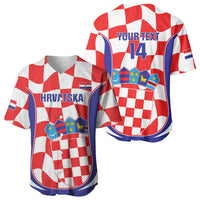 Custom Croatia Football Baseball Jersey 2026 Come On Vatreni Hrvatska - Wonder Print Shop