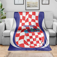 Custom Croatia Football Blanket 2026 Come On Vatreni Hrvatska - Wonder Print Shop