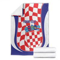 Custom Croatia Football Blanket 2026 Come On Vatreni Hrvatska - Wonder Print Shop