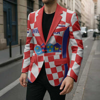 Custom Croatia Football Blazer 2026 Come On Vatreni Hrvatska - Wonder Print Shop