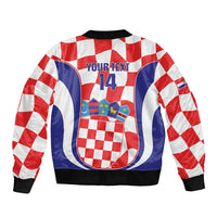 Custom Croatia Football Bomber Jacket 2026 Come On Vatreni Hrvatska - Wonder Print Shop