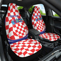 Custom Croatia Football Car Seat Cover 2026 Come On Vatreni Hrvatska - Wonder Print Shop