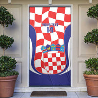 Custom Croatia Football Door Cover 2026 Come On Vatreni Hrvatska - Wonder Print Shop
