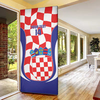 Custom Croatia Football Door Cover 2026 Come On Vatreni Hrvatska - Wonder Print Shop