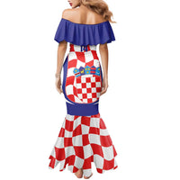 Custom Croatia Football Family Matching Mermaid Dress and Hawaiian Shirt 2026 Come On Vatreni Hrvatska - Wonder Print Shop
