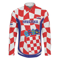 Custom Croatia Football Family Matching Off The Shoulder Long Sleeve Dress and Hawaiian Shirt 2026 Come On Vatreni Hrvatska - Wonder Print Shop