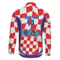 Custom Croatia Football Family Matching Off Shoulder Maxi Dress and Hawaiian Shirt 2026 Come On Vatreni Hrvatska - Wonder Print Shop