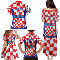Custom Croatia Football Family Matching Puletasi and Hawaiian Shirt 2026 Come On Vatreni Hrvatska - Wonder Print Shop