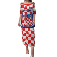 Custom Croatia Football Family Matching Puletasi and Hawaiian Shirt 2026 Come On Vatreni Hrvatska - Wonder Print Shop