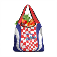 Custom Croatia Football Grocery Bag 2026 Come On Vatreni Hrvatska - Wonder Print Shop