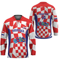 Custom Croatia Football Hockey Jersey 2026 Come On Vatreni Hrvatska - Wonder Print Shop