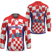 Custom Croatia Football Hockey Jersey 2026 Come On Vatreni Hrvatska - Wonder Print Shop