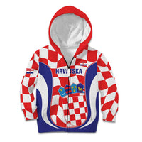 Custom Croatia Football Kid Hoodie 2026 Come On Vatreni Hrvatska - Wonder Print Shop