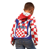 Custom Croatia Football Kid Hoodie 2026 Come On Vatreni Hrvatska - Wonder Print Shop