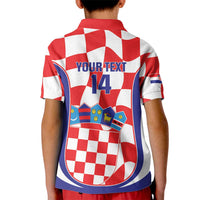 Custom Croatia Football Kid Polo Shirt 2026 Come On Vatreni Hrvatska - Wonder Print Shop
