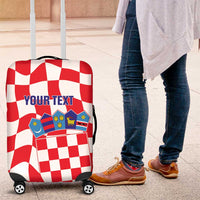 Custom Croatia Football Luggage Cover 2026 Come On Vatreni Hrvatska - Wonder Print Shop