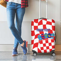 Custom Croatia Football Luggage Cover 2026 Come On Vatreni Hrvatska - Wonder Print Shop
