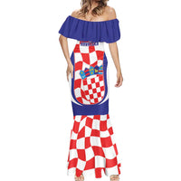 Custom Croatia Football Mermaid Dress 2026 Come On Vatreni Hrvatska - Wonder Print Shop