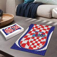 Custom Croatia Football Puzzle 2026 Come On Vatreni Hrvatska - Wonder Print Shop