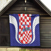 Custom Croatia Football Quilt 2026 Come On Vatreni Hrvatska - Wonder Print Shop