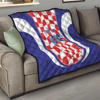 Custom Croatia Football Quilt 2026 Come On Vatreni Hrvatska - Wonder Print Shop