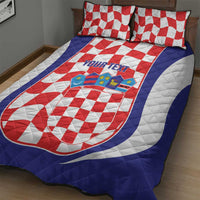 Custom Croatia Football Quilt Bed Set 2026 Come On Vatreni Hrvatska - Wonder Print Shop