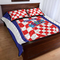 Custom Croatia Football Quilt Bed Set 2026 Come On Vatreni Hrvatska - Wonder Print Shop