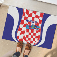 Custom Croatia Football Rubber Doormat 2026 Come On Vatreni Hrvatska - Wonder Print Shop