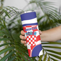Custom Croatia Football Skinny Tumbler 2026 Come On Vatreni Hrvatska - Wonder Print Shop