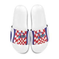 Custom Croatia Football Slide Sandals 2026 Come On Vatreni Hrvatska - Wonder Print Shop