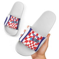 Custom Croatia Football Slide Sandals 2026 Come On Vatreni Hrvatska - Wonder Print Shop