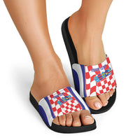 Custom Croatia Football Slide Sandals 2026 Come On Vatreni Hrvatska - Wonder Print Shop