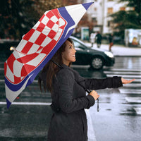 Custom Croatia Football Umbrella 2026 Come On Vatreni Hrvatska - Wonder Print Shop