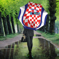 Custom Croatia Football Umbrella 2026 Come On Vatreni Hrvatska - Wonder Print Shop