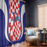 Custom Croatia Football Window Curtain 2026 Come On Vatreni Hrvatska - Wonder Print Shop