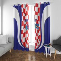 Custom Croatia Football Window Curtain 2026 Come On Vatreni Hrvatska - Wonder Print Shop