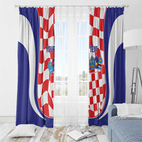 Custom Croatia Football Window Curtain 2026 Come On Vatreni Hrvatska - Wonder Print Shop