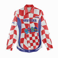 Custom Croatia Football Women Casual Shirt 2026 Come On Vatreni Hrvatska - Wonder Print Shop
