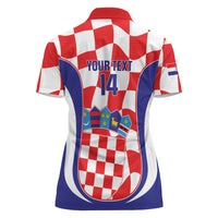 Custom Croatia Football Women Polo Shirt 2026 Come On Vatreni Hrvatska - Wonder Print Shop