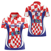 Custom Croatia Football Women Polo Shirt 2026 Come On Vatreni Hrvatska - Wonder Print Shop